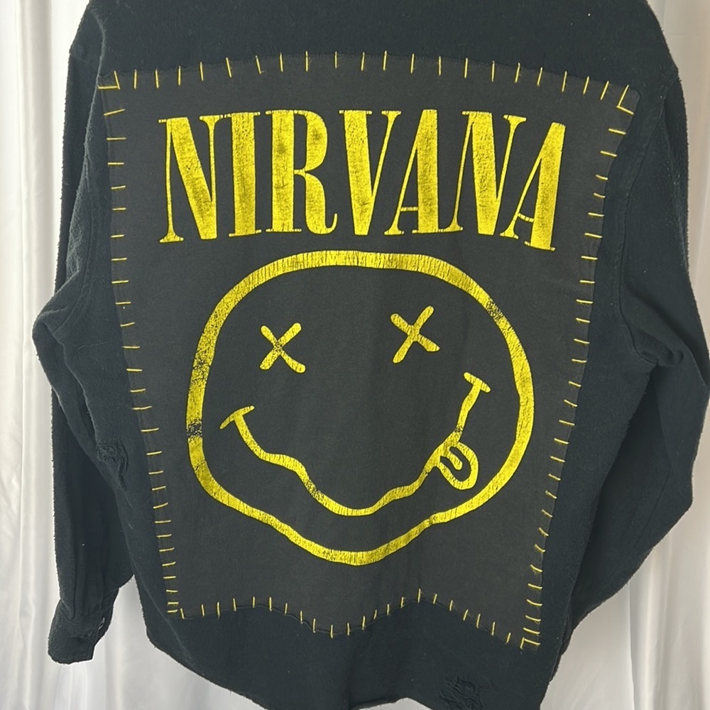 Madeworn Nirvana Patch Shirt Jacket - M - Picture 11 of 13
